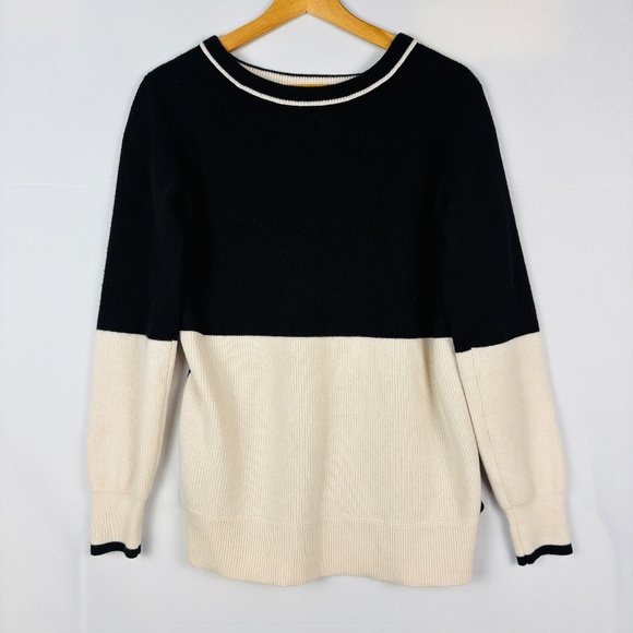 Rag & Bone Womens Merino Wool Colorblock Sweater Sz S Soft Cozy Preppy Classic - Picture 1 of 13